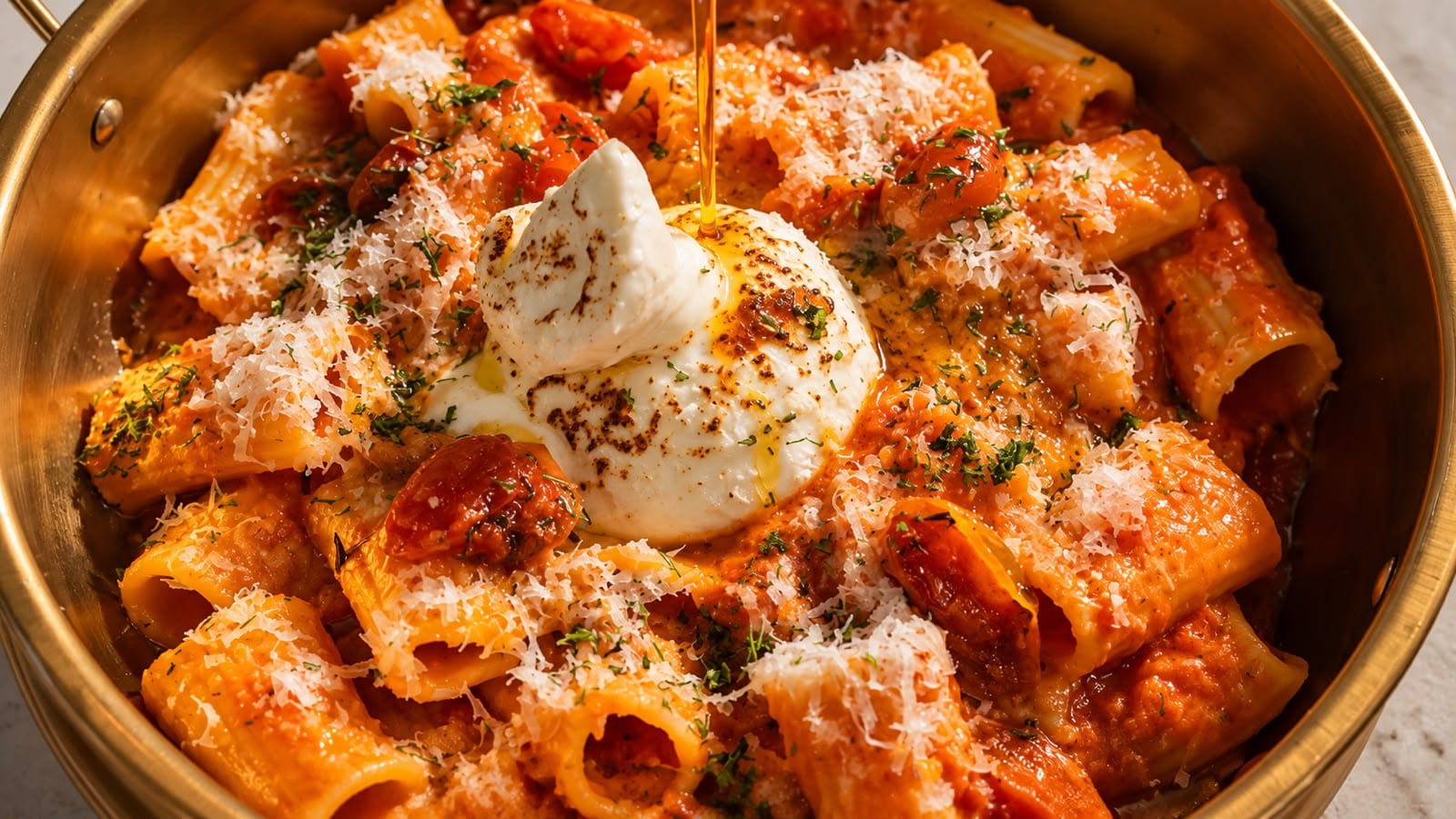 Rigatoni burrata